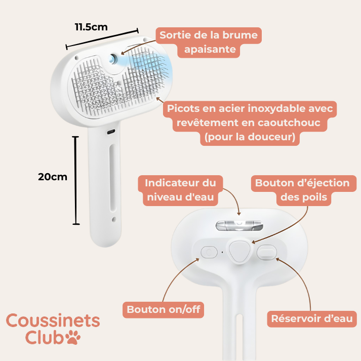 Brosse brumeuse apaisante | Coussinest Club™