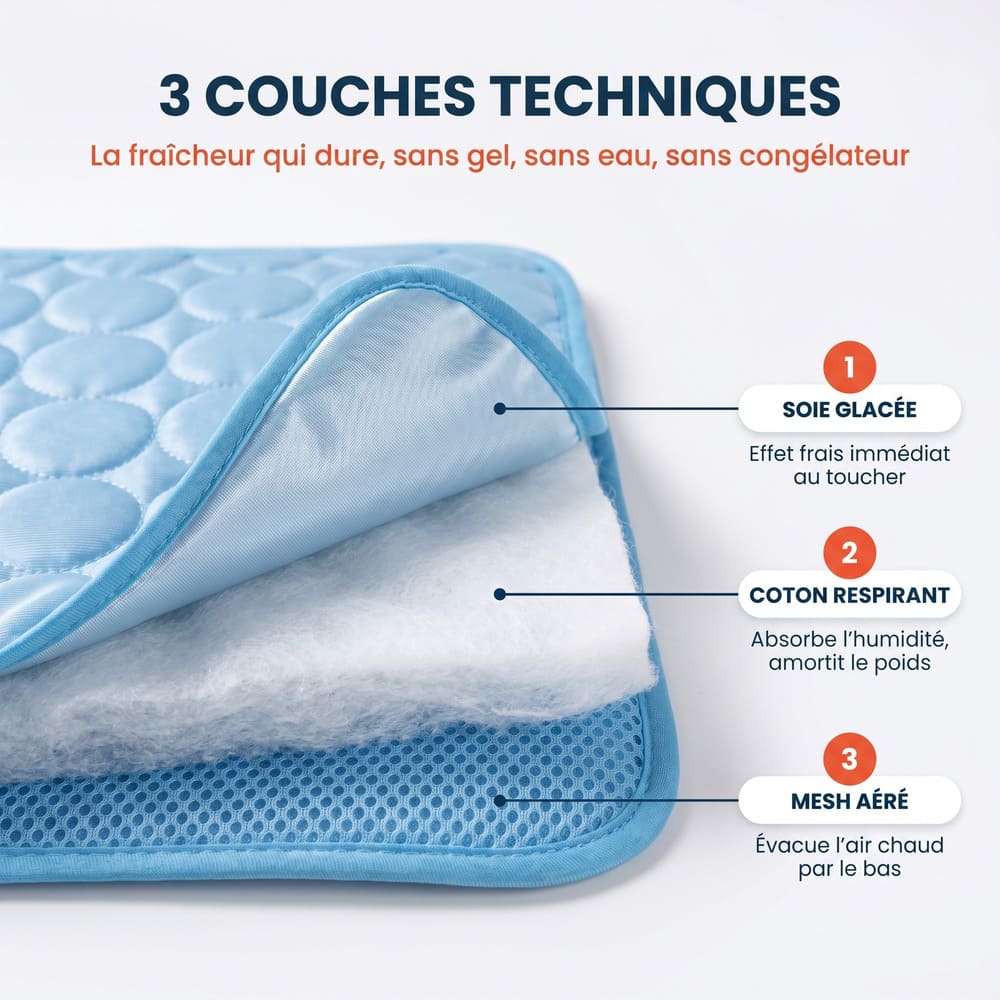 Tapis rafraîchissant pour chien sans gel | Coussinets Club™