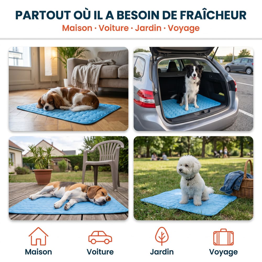 Tapis rafraîchissant pour chien sans gel | Coussinets Club™